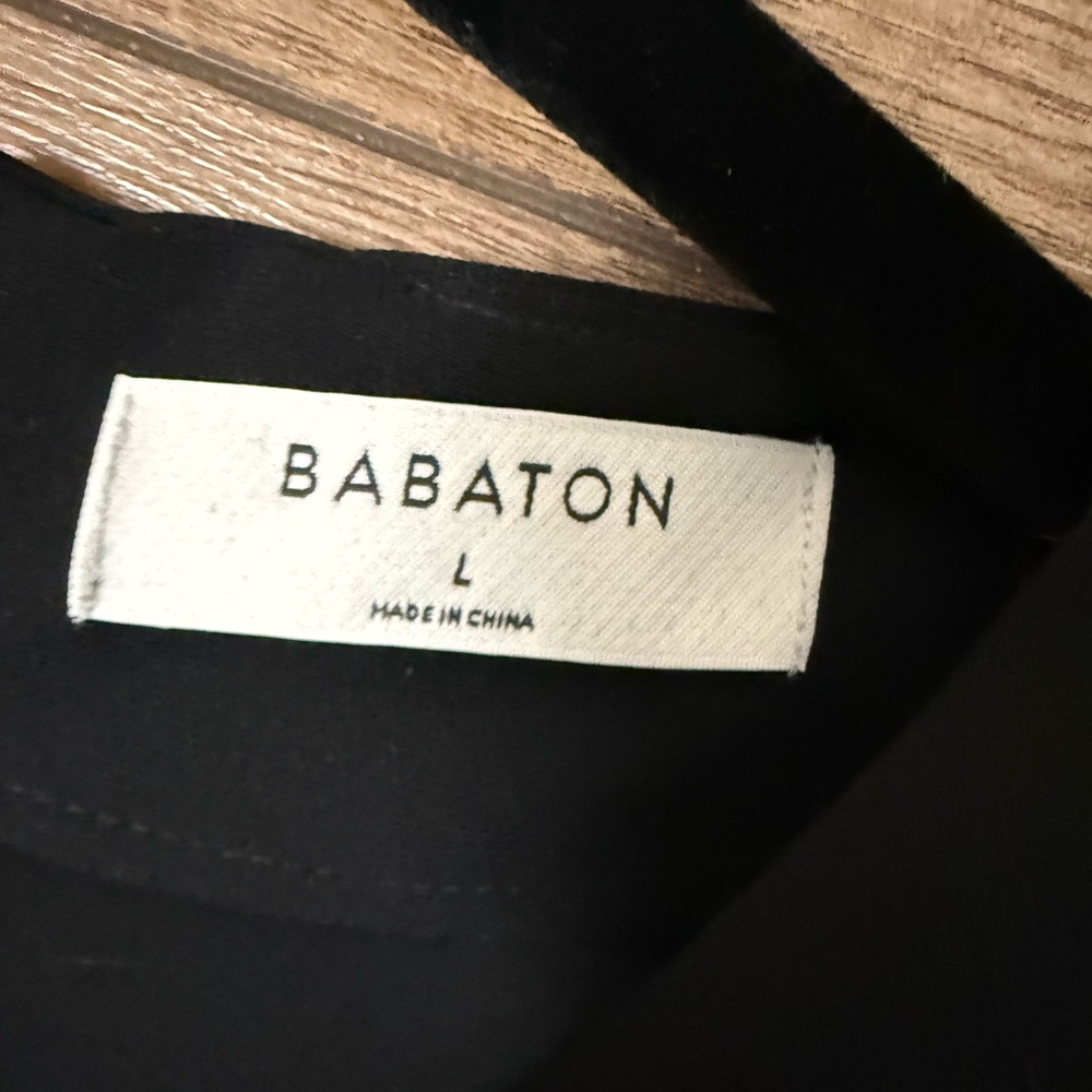 Babaton Black Long-Sleeve Wrap Midi Dress - Picture 4 of 6
